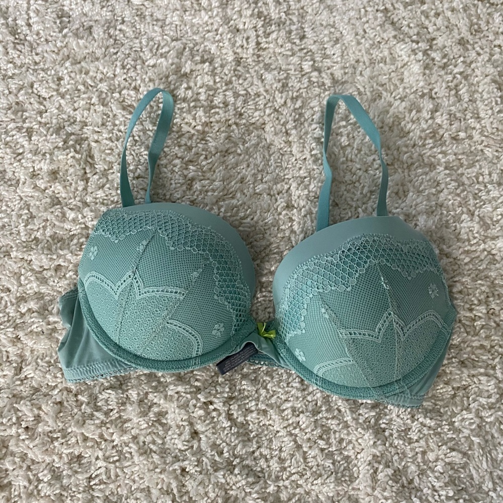 Teal Aerie bra
